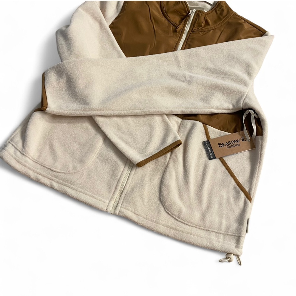 BearPaw Tan and Cream Outdoor Jacket